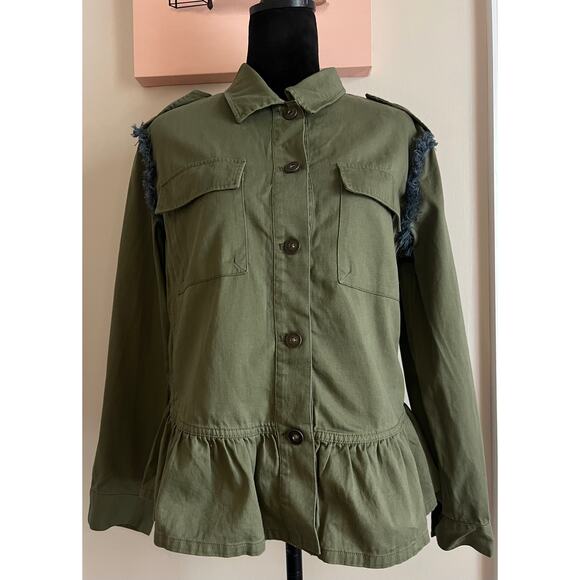 Matilda Jane Olive Boho Patchwork Jacket sz M - Picture 1 of 6